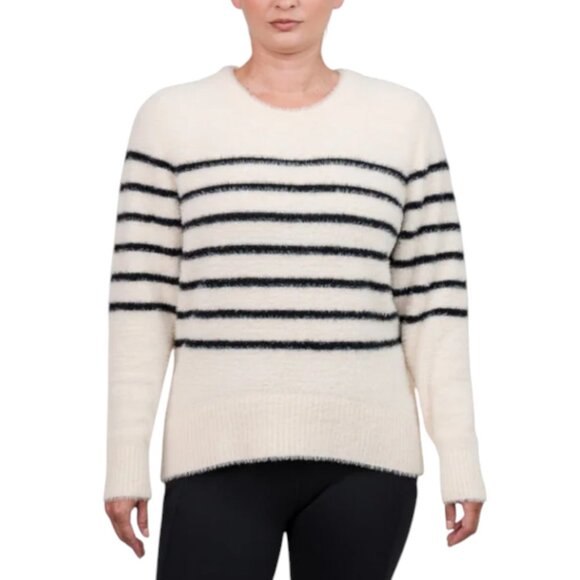 NEW Bleu Gray Long Sleeve Eyelash Crewneck Sweater | Navy - Picture 1 of 4